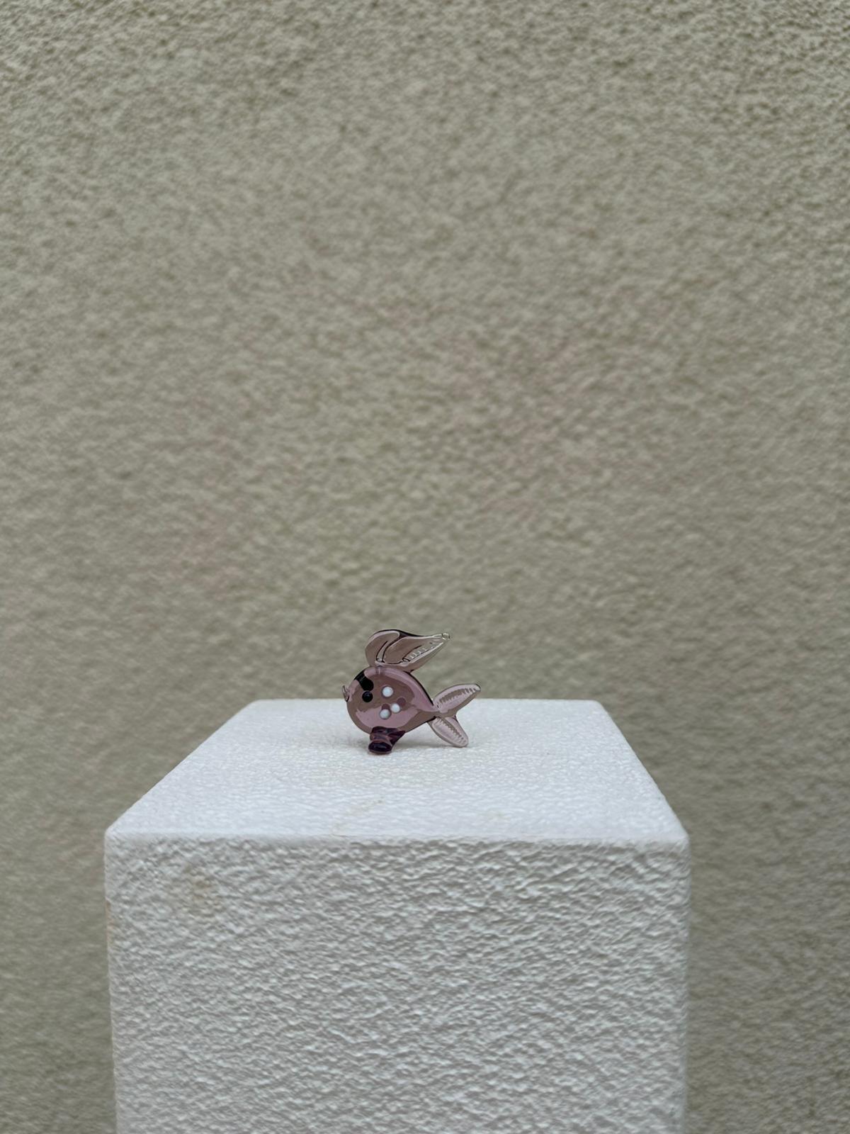 Purple Fish Glass Figurines