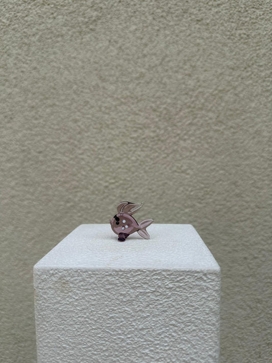 Purple Fish Glass Figurines