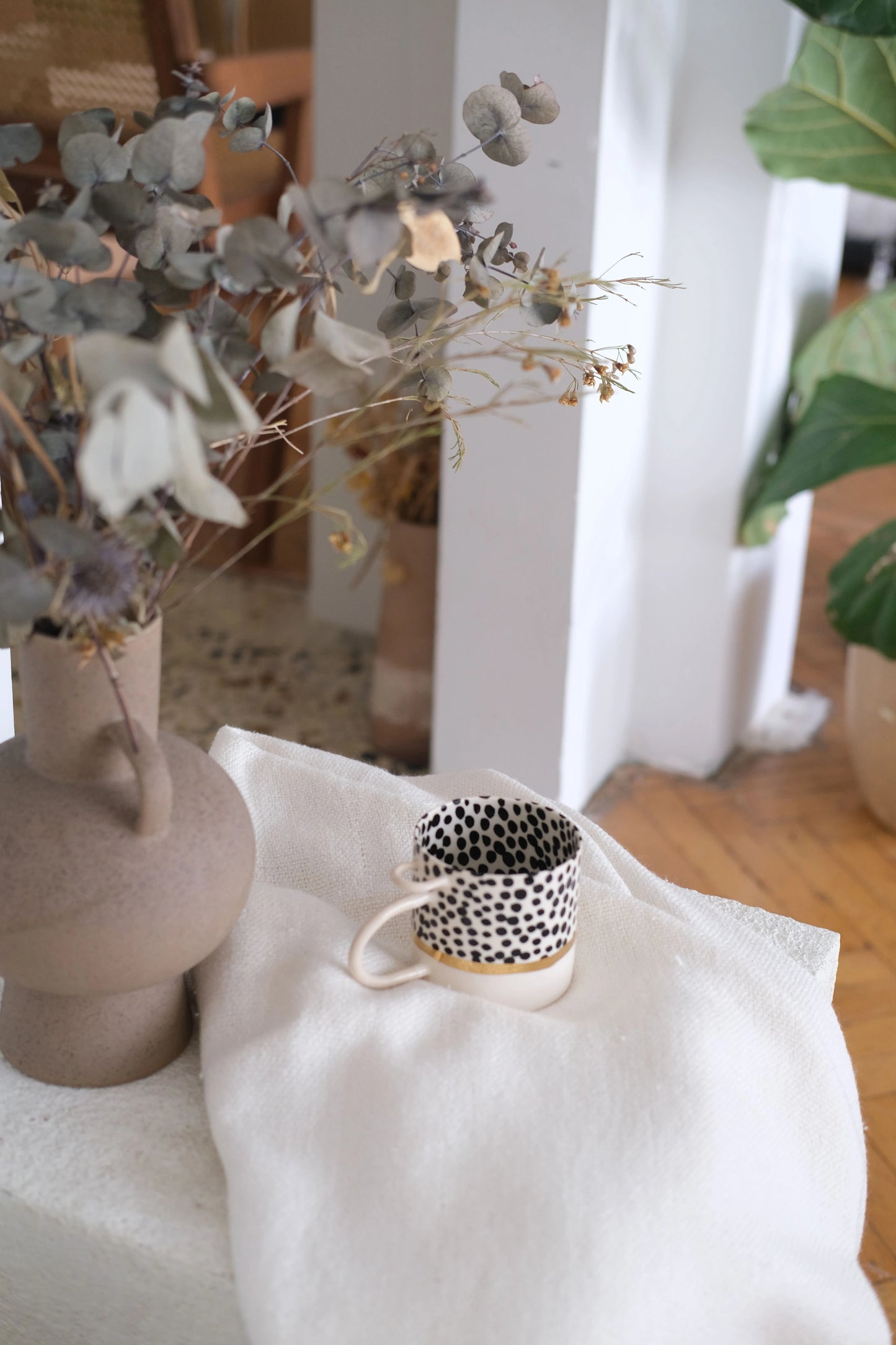 Ceramic Cup Black Freckles