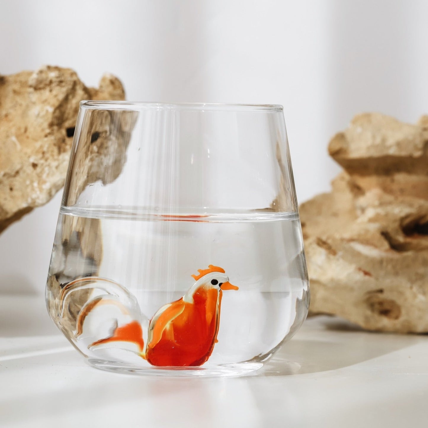 Rooster Glass