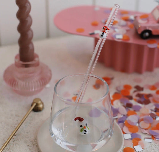 Christmas Snowman Straw 🎁🎄