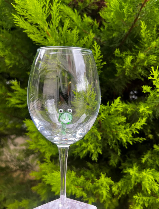 Wine Glasses Frog