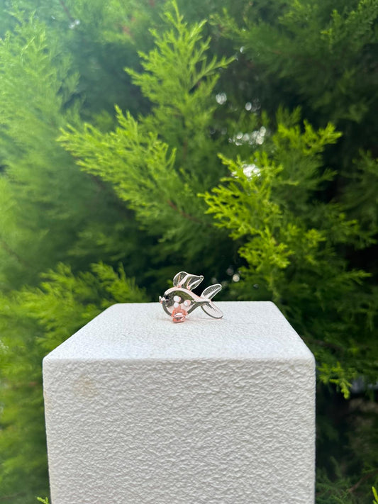 Pink Fish Glass Figurines