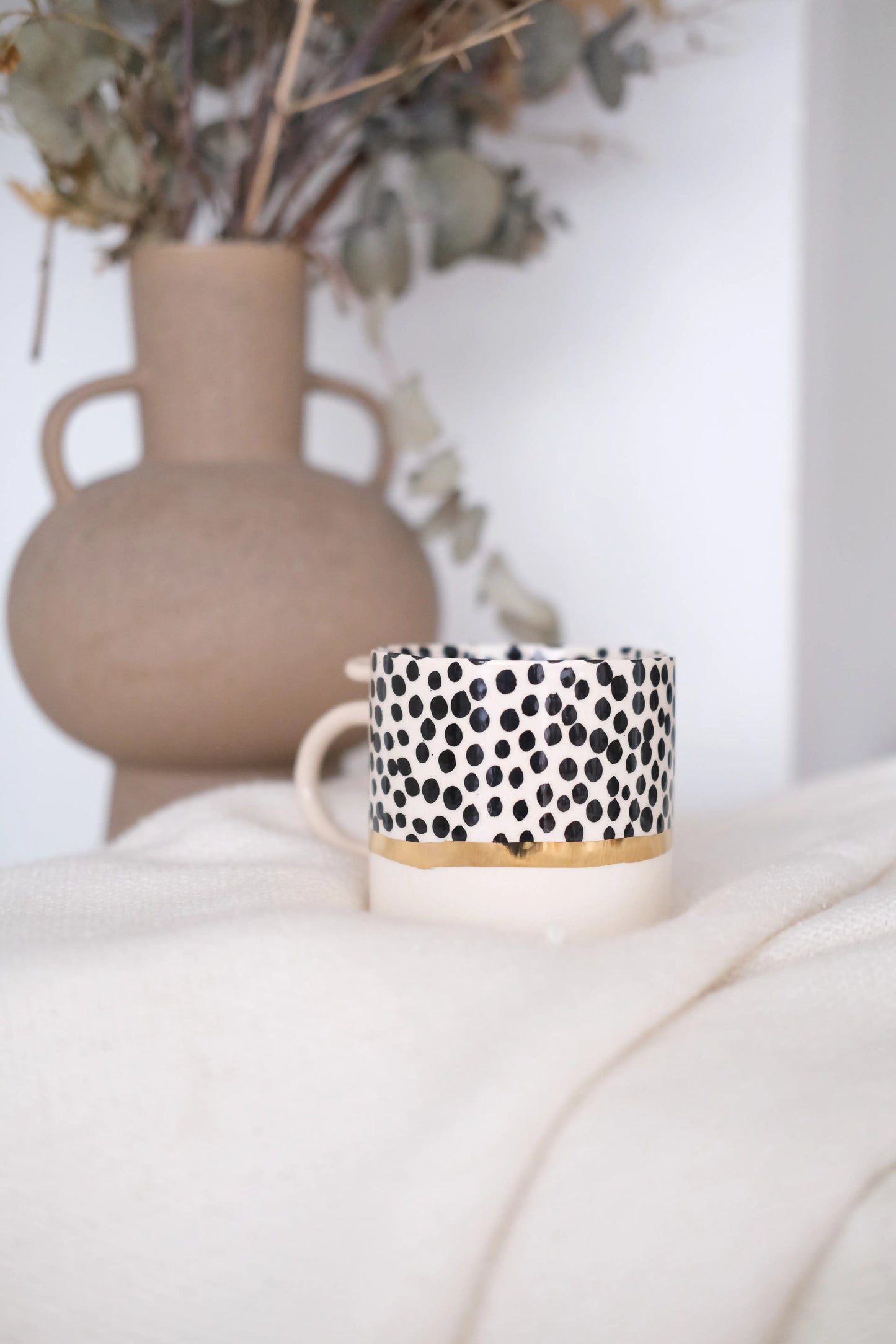 Ceramic Cup Black Freckles