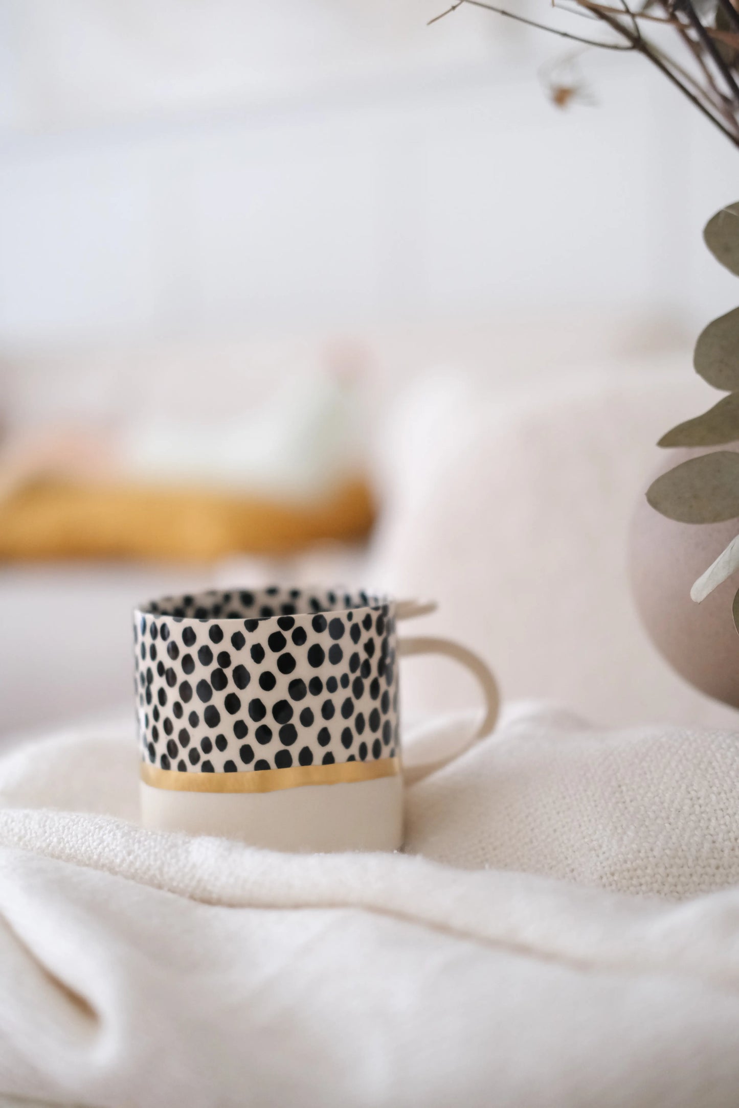 Ceramic Cup Black Freckles