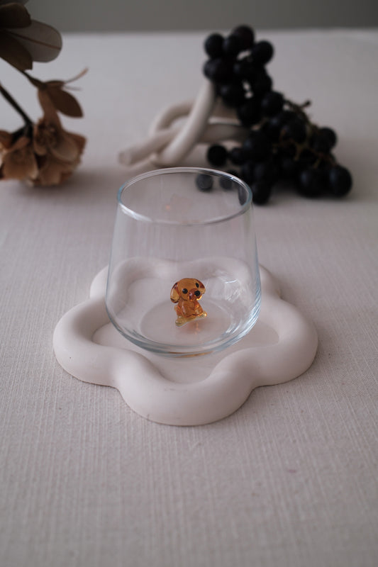 Dog Glass Amber