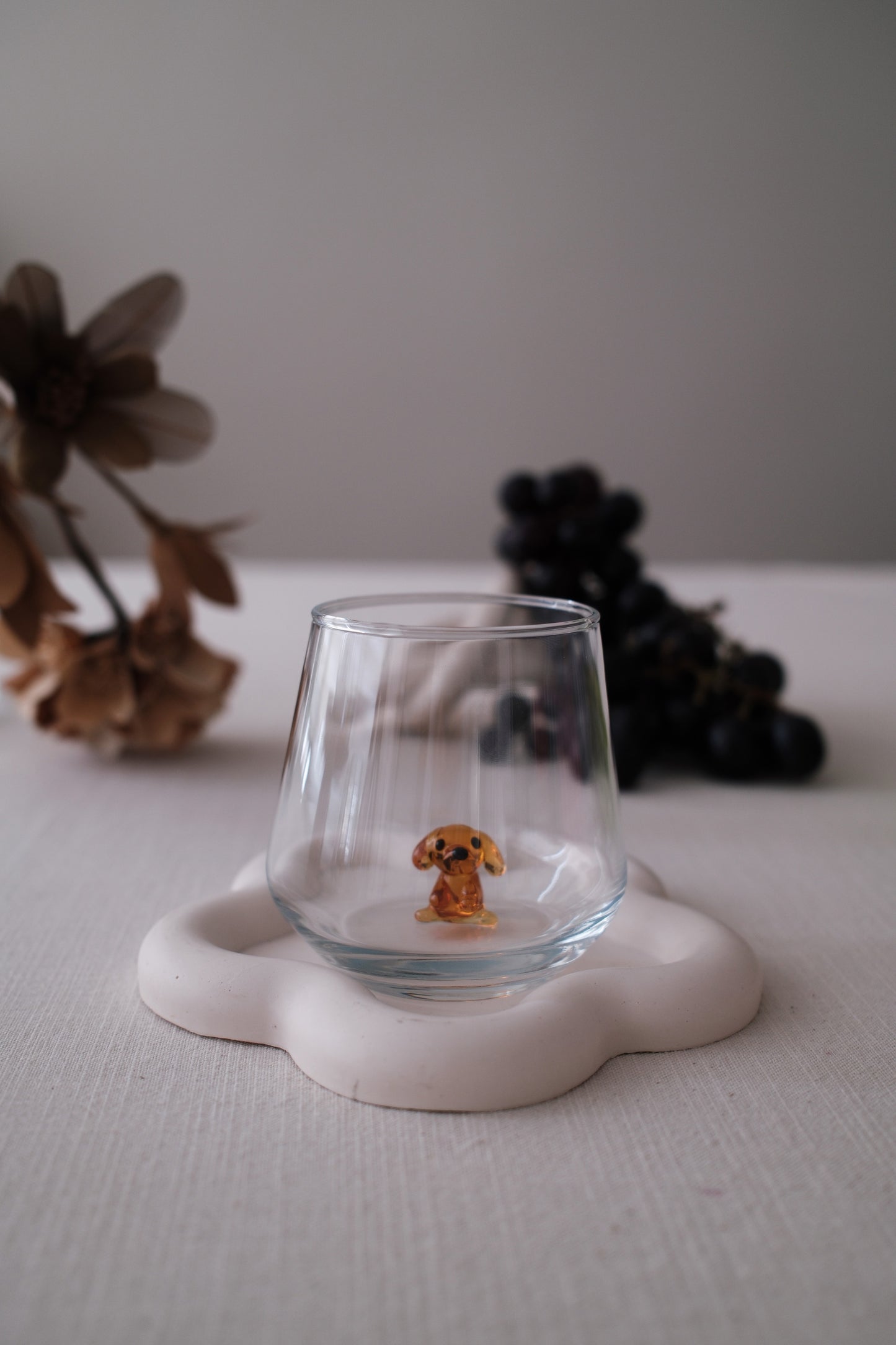 Dog Glass Amber