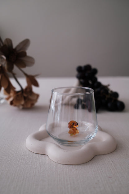 Dog Glass Amber