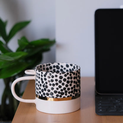 Ceramic Cup Black Freckles