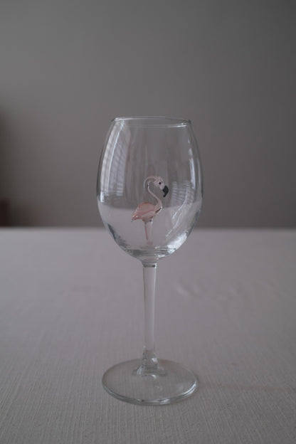 Wine Glasses Flamingo