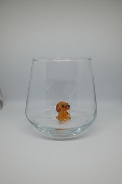 Dog Glass Amber